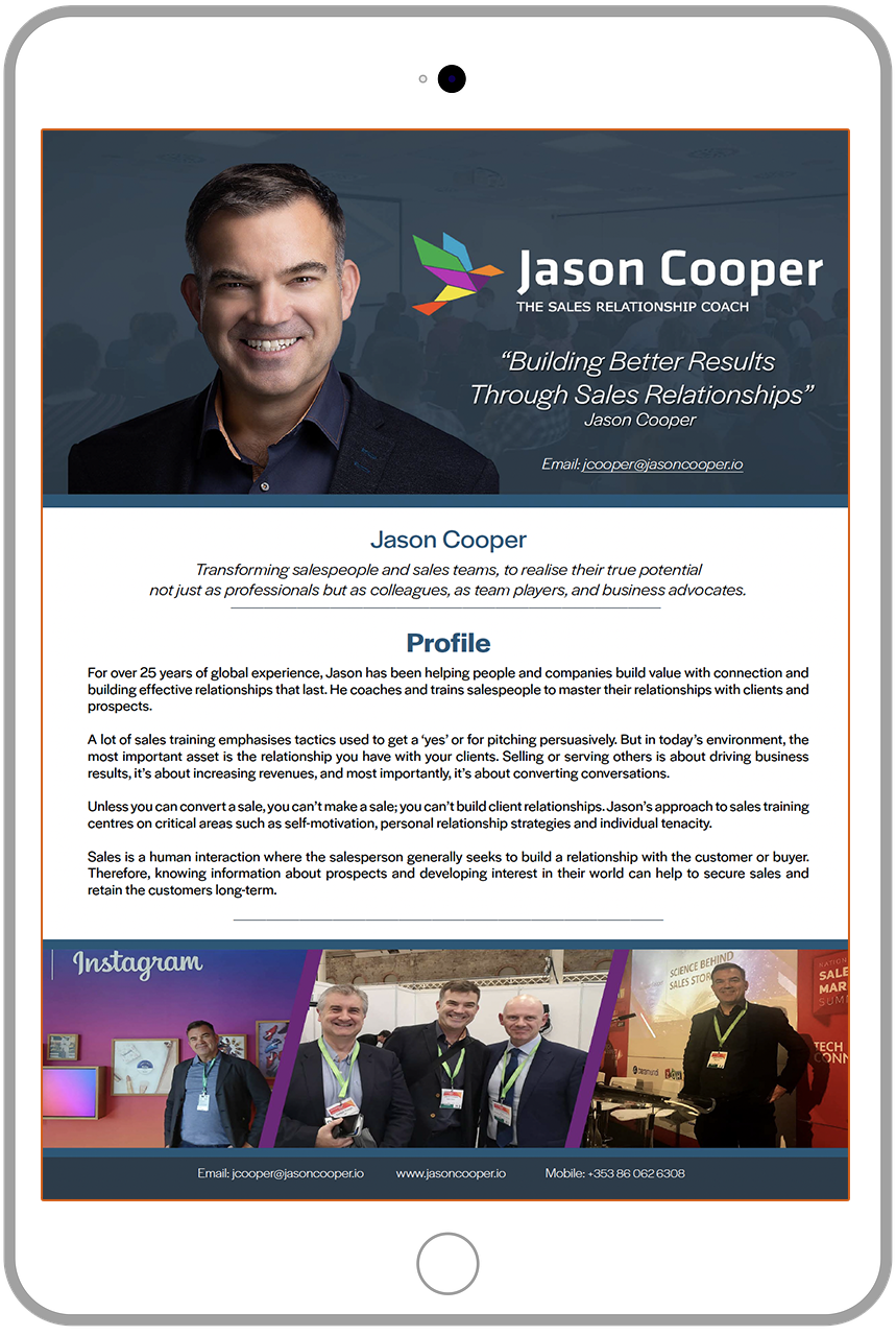 Jason Cooper Media Pack
