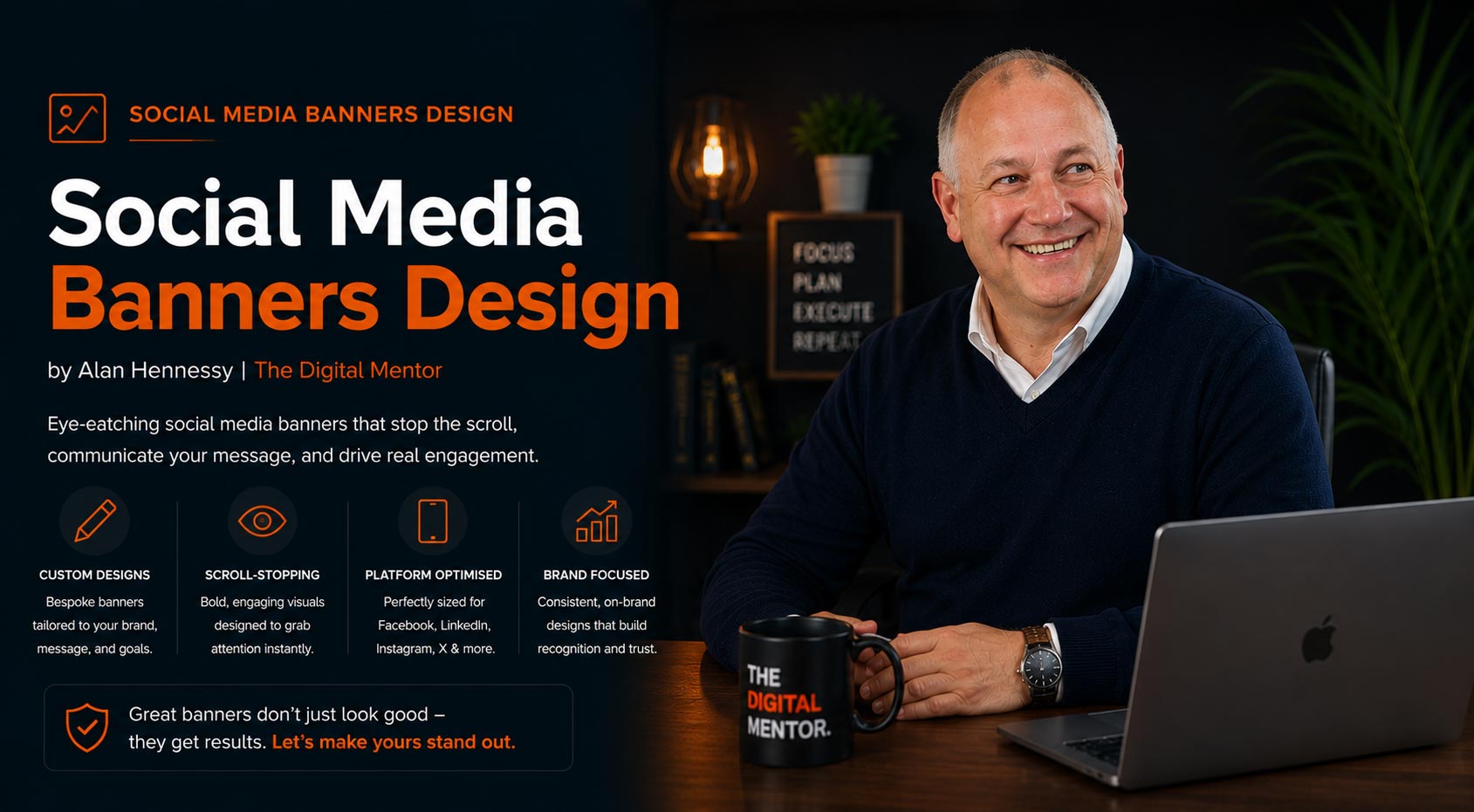 The Digital Mentor Social Media Banner Design